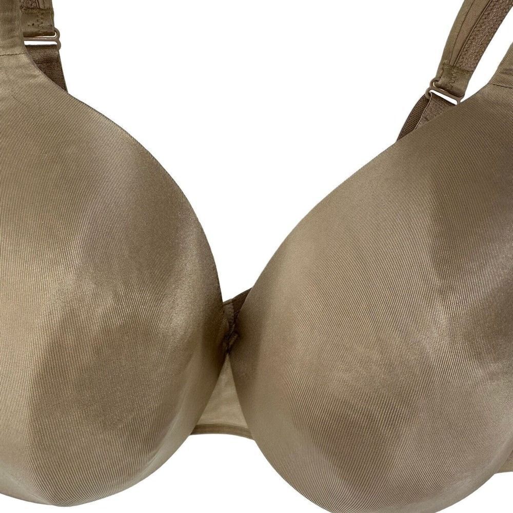 Cacique Bra 44D Lightly Lined Full Coverage Underwired Nude Beige Mesh Back Bra - Picture 7 of 11